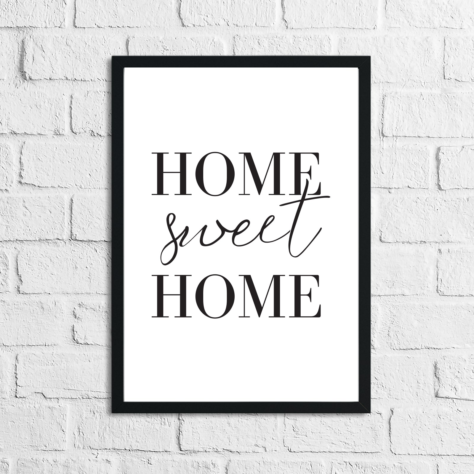 Home Sweet Home Simple Home Wall Decor Print-0