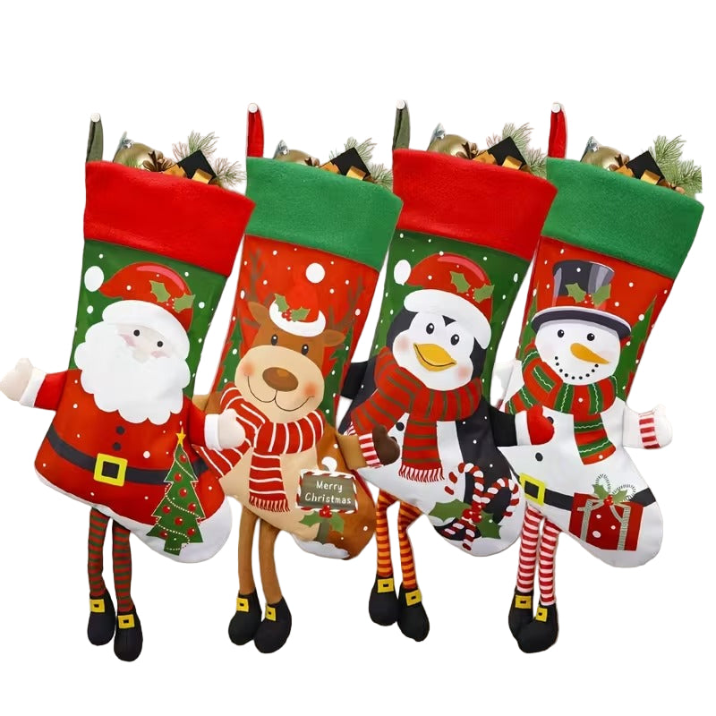 NNETM Christmas Stocking Set Holiday Decorations (4pcs)-0
